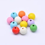 ウッドビーズ MIX 丸玉 カラーミックス 15×16mm