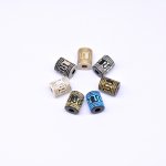 アクリルビーズ アンティーク調 円柱型 10×13mm【500g】