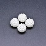 アクリルビーズ ボール パール風 ホワイト14×16mm【500g】