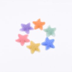 樹脂貼付けパーツ 星形 31x32mm 【20ヶ(約49g)】