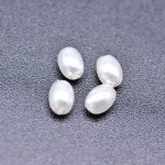 ABS製 パールビーズ オーバル パールホワイト 3×4mm 【100ヶ】