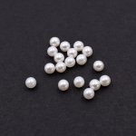 ABS製 パールビーズ 穴なし 円形 2mm ベージュ【500g(約10000ヶ)】