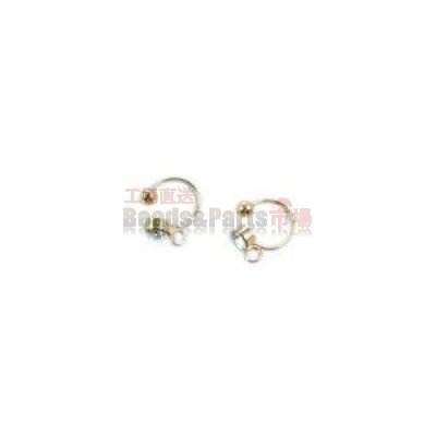 ノンホールピアス金具 11mm カン付 ゴールド