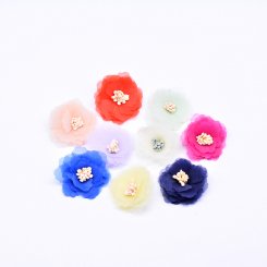 フラワーパーツ クラフト 貼り付けパーツ 蕊の花【100ヶ】