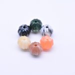 アクリルビーズ 丸型カボチャ 16×17mm【100ヶ】