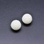 アクリルビーズ ボール パール風 ホワイト19mm【500g】