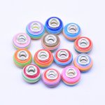 ロンデルガラスビーズ 丸型 MIX カラーミックス 9×14mm【20ヶ】