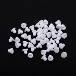 シリコンピアスキャッチ ホワイト 6mm【10000ヶ】