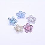 刺繍ワッペン 5弁花 花びら 9×39mm 【20ヶ（約9g）】