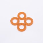樹脂パーツ 円形 30x4mm オレンジ【50ヶ(約113g)】