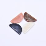アクリルパーツ 半円 2穴 15×30mm【100ヶ】