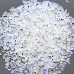 天然石さざれチップ 穴なしさざれチップ シンセティックミルキークォーツ 5-7mm(50g)