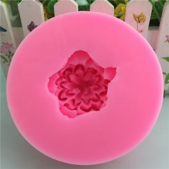 シリコンモールド 花 ピンク100x100x40mm【3ヶ】