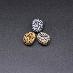 アクリルビーズ アンティーク調 オーバル 12×15mm【500g（約370ヶ）】