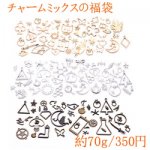 チャームミックスの福袋 金属チャームとレジン枠 チャームとレジン用封入パーツ【約70g】