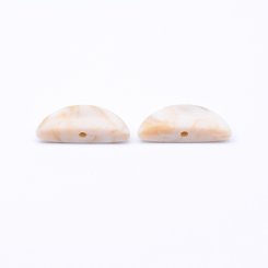 アクリルビーズ 半円 ベージュ 4×24mm【100ヶ】