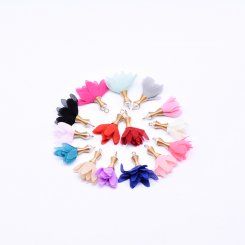 タッセルチャーム お花 パール&金具付 ゴールド【50ヶ】