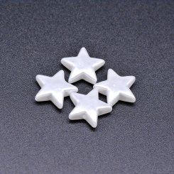 ABS製 パールビーズ 星型 パールホワイト 4×13mm 【100ヶ】