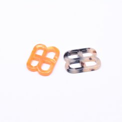 アクリルパーツ BB型 べっこう風 18×24mm【20ヶ】