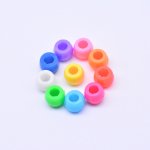 アクリルカラービーズ 桶型ビーズ カラーミックス 6×8mm【約2300ヶ/パック】