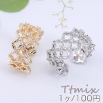 ジルコニアリング 指輪 透かしリング 幅約11mm【1ヶ】