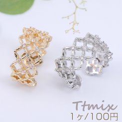 ジルコニアリング 指輪 透かしリング 幅約11mm【1ヶ】