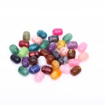 アクリルビーズ 円筒形 カラーミックス 15×20mm【500g/约150ヶ】