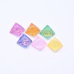 アクリルパーツ 不規則 グリッター封入 22×22mm【20ヶ(約69g】