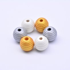 糸巻き風ビーズ 17×17mm
