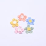 刺繍ワッペン 5弁花 花びら 2×26mm 【20ヶ（約8g）】