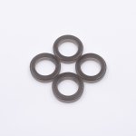 樹脂パーツ 円形 32x7mm ブラウン【50ヶ(約172g)】