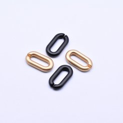 アクリルチェーンパーツ 中抜きオーバル穴なし 11×20mm【50ヶ】