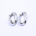 アクリルチェーンパーツ ツイスト ロジウム 20×33mm【50ヶ】