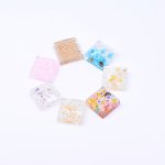 アクリルカボション 正方形 封入 9×25mm【20ヶ(約131g)】