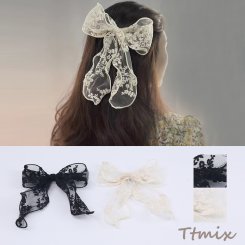ヘアクリップ ヘアアクセサリー リボン 15×17cm（1ヶ）