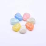アクリルパーツ 不規則 1穴 チャームパーツ 24×30mm 全7色【100ヶ】