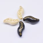 アクリルビーズ アンティーク調 不規則型 20×46mm 【500g】
