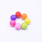 アクリルビーズ 丸型カット カラーミックス 7mm 【500g（約2000ヶ）】
