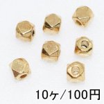 【10個】メタリックパーツ メタルビーズ ロンデル21