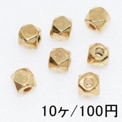 【10個】メタリックパーツ メタルビーズ ロンデル21
