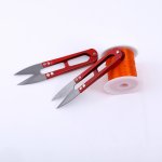 手芸用はさみ U型 レッド 3×80mm【12ヶ】