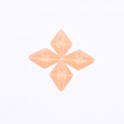樹脂貼付けパーツ 菱形 33x23mm ピンクベージュ【50ヶ(約133g)】