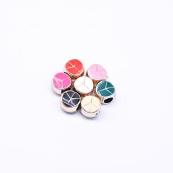 アクリルビーズ エポ付き 丸型6×10mm【50ヶ】