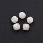 ABS製 パールビーズ 円形 10mm ベージュ【500g(約1300ヶ)】