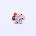 アクリルビーズ エポ付き クローバー 8×13mm【50ヶ】