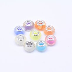 ロンデルアクリルビーズ 丸型カット MIX 9×14mm【20ヶ】