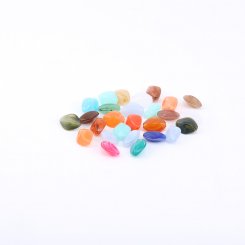 アクリルビーズ 菱形 カラーミックス 13×17mm【500g/约700ヶ】