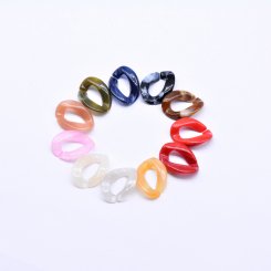 アクリルチェーンパーツ ツイスト16×22mm【50ヶ】