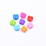 アクリルビーズ クローバー カット カラーミックス 6×11mm 【500g】