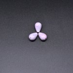 アクリルビーズ クラック柄 雫型 10×15mm パープル【500g（約640ヶ）】
